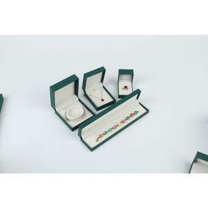 Luxury Wedding Jewelry Packaging <b>Box</b> Custom Logo Ring and <b>Earring</b> <b>Gift</b> <b>Box</b> Green Pink Square Paper Jewelry <b>Box</b> - Product Image 4