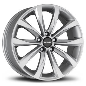 Rueda Plateada 16x6.5 ET45 CB67.1 PCD114.3 Modelo WOLF - Product Image 1