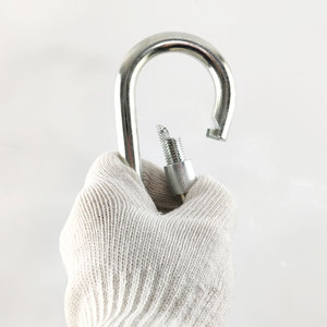 Din5299d moschettone a molla di sicurezza gancio a scatto con blocco a vite - Product Image 4