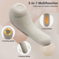 Masseur 3-en-1 NZMAN pour le cou et la poitrine post-partum, soulagement des douleurs maxillaires, avec fonctions de roulement, vibration, chauffage et lactation, étanche