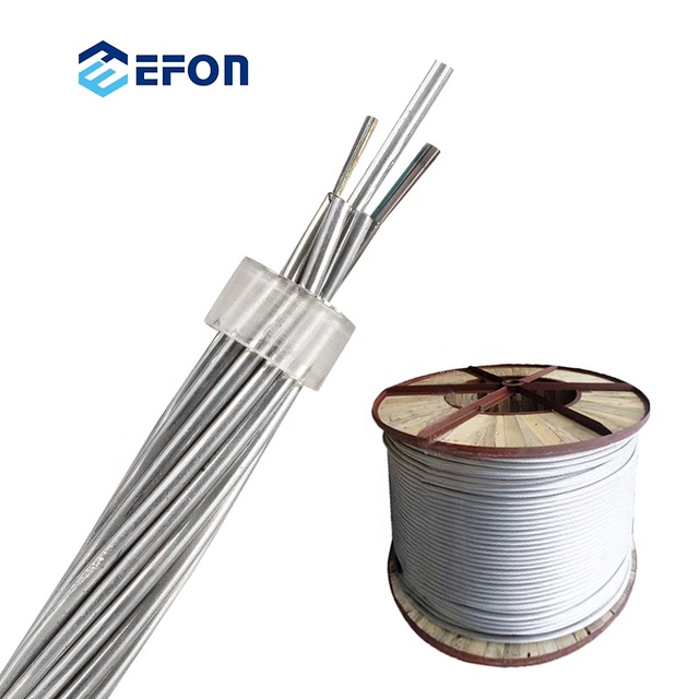 Opgw Optical Cable 24 Core Single-mode Power Communication Optical Fiber Cable Price Per Meter
