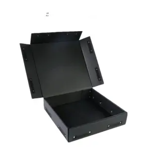 Foldable antistatic corrugated plastic box ESD bins