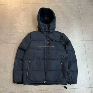 2025 מעיל גברים כלפי מטה עם רקום לוגו רקום נתיק כובע גדול גודל גדול חם מעיל החורף חם הוכחה קר - Product Image 4