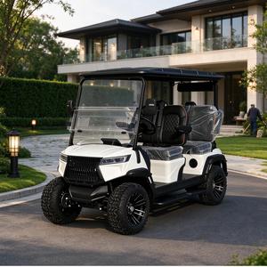 Carrito de Golf Todoterreno de Litio para 4 Pasajeros, Carro de Golf Eléctrico con Suspensión Independiente, Llantas de 12-14 Pulgadas y Pantalla Grande con Audio - Product Image 1
