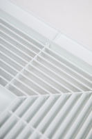Diffuseur d'air flexible ABS 4 voies de haute qualité à économie d'énergie, grille de climatisation carrée courbée pour usage extérieur en milieu hospitalier
