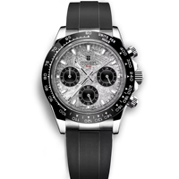Corgeut 316L 39mm Reloj Color plata Cuarzo Seiko Vk63 Movimiento Logotipo personalizado Reloj Velocidad Cronógrafo Cuarzo Correa de silicona Reloj