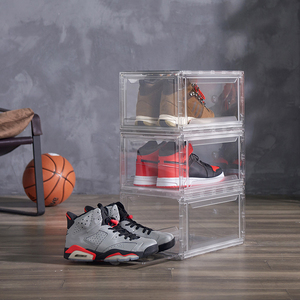Hot Selling Products Shoe <b>Box</b> Organizer Plastic Transparent Acrylic Shoe <b>Box</b> <b>Storage</b> Sneaker <b>Box</b> - Product Image 4