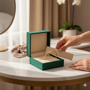 Boîte à bijoux <span class=keywords><strong>rigide</strong></span> de style antique en papier pour l'emballage de bijoux de luxe et d'objets précieux, avec doublure en velours et insert. - Product Image 2