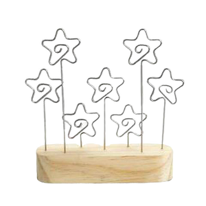 Soporte para tarjetas de visita hecho a mano en la India, elegante y único diseño moderno, mesa de alambre de Metal negro - Product Image 4