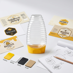 Botella de Plástico Transparente para Alimentos, con Forma Invertida, para Miel, Kétchup, Salsa de Tomate, Envase para Salsas - Product Image 3