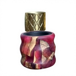Quemador de Incienso de Resina Epoxi y Madera de Acacia Grand Majestic Aura, Soporte de Oud de Lujo Hecho a Mano para Interiores Árabes, Ramadán - Product Image 1