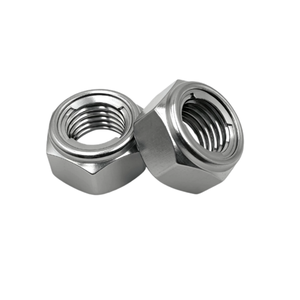 Écrous de blocage hexagonaux en acier inoxydable métriques DIN 980V DIN 980M entièrement métalliques, classe : 4, 6, 8, 10, écrous de blocage à sertissage supérieur - Product Image 2