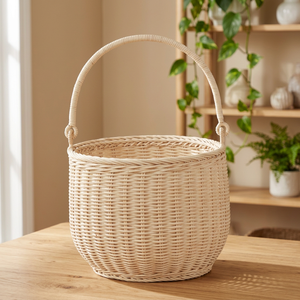 BEST SELLER Panier de transport en rotin de haute qualité, panier en osier écologique pour les fêtes de Pâques, jouet pour enfants, fabrication artisanale en usine OEM - Product Image 1