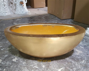 Bán Buôn Mới Đẹp Bình Thủy Tinh Vàng Flower Vase Đối Với Trang Trí Nội Thất Và Đám Cưới - Product Image 4