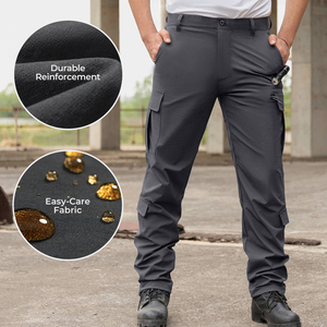 <span class=keywords><strong>Pantaloni</strong></span> Cargo Tattici da <span class=keywords><strong>Uomo</strong></span>, Casual <span class=keywords><strong>con</strong></span> Tasche Multiple, Taglie Grandi, Resistenti e Antistrappo per Lavoro all'Aperto - Product Image 2