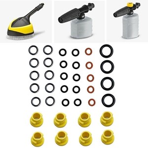 Kit de juntas tóricas para limpiadores de alta presión Krcher K2 K3 K4 K5 K6 K7 con componentes de plástico amarillo - Product Image 2