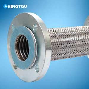 Manguera trenzada Flexible de superficie lisa de acero inoxidable tipo brida Aplicación industrial de baja presión estándar JIS - Product Image 4