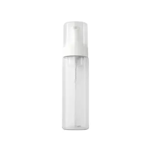 100ml 150ml 200ml PET plastik sıvı köpük sabun pompa şişesi beyaz losyon dispenseri yüz temizleyici için kozmetik ambalaj