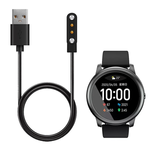 LS05 4mm 2 Pin Smartwatch Dock Charger Adapter 2 Magnetic USB Charging Cable Base avec 5v/1a Output et 5v/2a Input pour <span class=keywords><strong>Haylou</strong></span> - Product Image 1