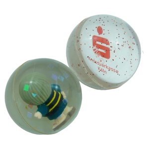 Custom 3D PVC Cartoon Figure Glitter Rubber Bounce <strong>Ball</strong> Toy Transparent <strong>Bouncing</strong> LED Light Bouncy Toy for Gifts - Product Image 1