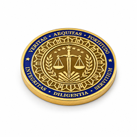 Pièce de monnaie commémorative personnalisée en alliage de zinc plaqué or 3D, médaille de défi, balance de la justice, souvenir métallique juridique, récompense, cadeau