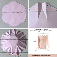Sac à fleurs hexagonal imperméable de style coréen, sac à bouquet de roses, boîte à fleurs à cordon de serrage, boîte à fleurs transfrontalière