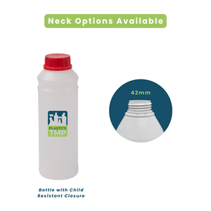 ขวดพลาสติก HDPE B112-BG42 650มล. สำหรับปิดกันเด็กขวดพลาสติกรีไซเคิล - Product Image 6