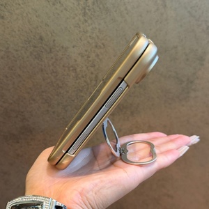 Étuis de téléphone portable en cuir PU de luxe pour iPhone Duo avec protection à 360° °   Protection d'écran avant antichoc avec double anneau de support et coque rigide - Product Image 3