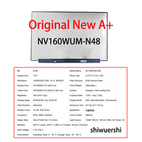 Écran LCD d'origine neuf A+ 16 pouces 1920*1200 EDP 30 broches NV160WUM N48 N41 N42 N43 N44 NH0 B160UAN03.3 NE160WUM N61 N62 N63