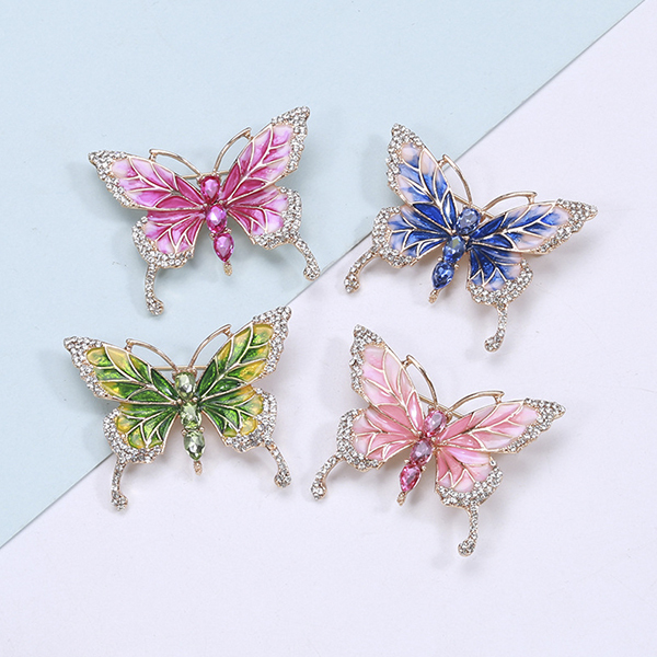 Luxury Unisex Crystal Elephant Brooch Rhinestone