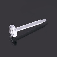 Accesorios para Pendientes DIY Bowei, Plástico Transparente Invisible, Fornituras Planas para Joyería