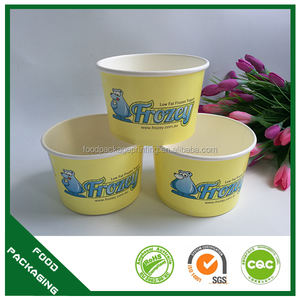 Cartón impreso personalizado, pintas de helado desechables, tinas de yogur, cucharas de plástico con tapas y varios tamaños/papel - Product Image 6