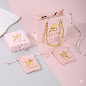 Boîte <span class=keywords><strong>à</strong></span> bijoux <span class=keywords><strong>personnalisée</strong></span> avec logo imprimé, emballage en carton avec tiroir et pochette en microfibre pour bijoux - Product Image 5