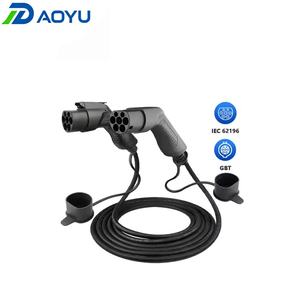 Nuevo Cable de Carga para Vehículos Eléctricos de Alta Potencia 32A 22kW, Personalizado en TPU de 5 Metros, Cargador Rápido, Duradero, Antienvejecimiento, Daoyu OEM - Product Image 1