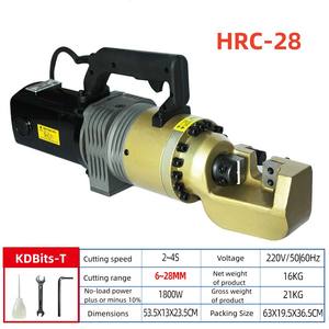 High Quality Portable <b>Hydraulic</b> Rebar Cutting <b>Shearing</b> Machine RC-28 Condition Construction Motor Gear Engine Rebar Cutter - Product Image 2