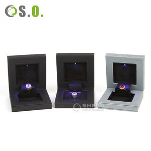 Cajas de Cuero PU, Empaque de Regalo de Lujo para Anillos, Collares, Aretes y Joyería - Product Image 4