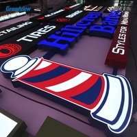 Enseigne lumineuse LED 3D personnalisée pour extérieur, lettres lumineuses, signalétique pour magasin, bâtiment, mur, publicité