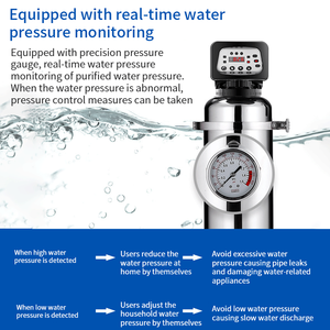 3000-8000l 0.01 दर्पण पूरी तरह से स्वचालित बैकवॉश स्टेनलेस स्टील पूरे घर अल्ट्राफिल्ट्रेशन वाटर प्यूरीफायर वाटर फिल्टर सिस्टम - Product Image 6