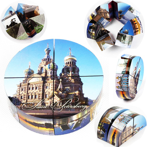 5cm,6cm , 7cm tùy chỉnh nhựa ma thuật Cube câu đố với OEM in ảnh - Product Image 6