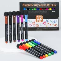Ensemble de marqueurs effaçables à l'eau pour tableau blanc magnétique, avec effaceur, pour enseignants, encre colorée