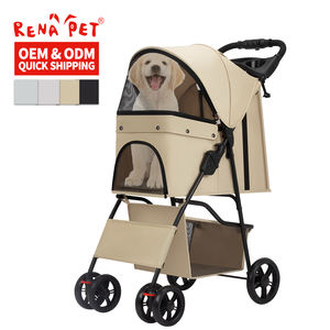 Toptan özel Logo katlanabilir nefes seyahat taşınabilir kedi köpek evcil hayvan arabası - Product Image 1