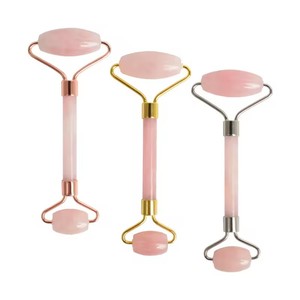 Pink Green Blue White Black Purple Red Grey <strong>Stone</strong> Face Roller Gua Sha Set Rose Quartz <strong>Jade</strong> Guasha Facial Skin Care Massage Tool - Product Image 4
