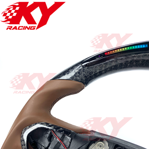 พวงมาลัยรถสไตล์สปอร์ตทำจากคาร์บอนไฟเบอร์สำหรับ Camaro MALIBU Cruze Corvette 2014-2018ออกแบบได้ตามต้องการ C6 C8 - Product Image 2