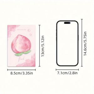 Creative INS Cartoon Fruit Sticky Notes Reusable Cute Adhesive Student Message <b>Memo</b> <b>Pads</b> Back-to-School Essentials - Product Image 2
