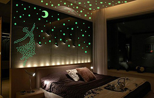 Pegatinas de Pared Personalizadas, Estrellas Luminosas que Brillan en la Oscuridad, Pegatina de Luna de Vinilo Luminoso, Estrellas Brillantes en 3D que Brillan en la Oscuridad - Product Image 3