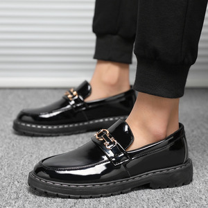 Mocassins et chaussures décontractées en cuir PU noir, confortables, élégants, antidérapants, plats pour l'hiver, pour le bureau et la carrière, respirants et tendance - Product Image 6
