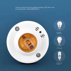 E27 cơ sở PIR phát hiện chuyển động đèn tường chủ ổ cắm <span class=keywords><strong>LED</strong></span> AC 220V tự động cơ thể con người hồng ngoại PIR cảm biến bóng đèn ánh sáng - Product Image 3