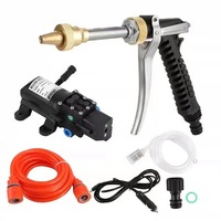 Moteur CC 12V 0,5 CV haute pression, pistolet à eau portable monté sur voiture et ensemble de pompe à lave-linge - Fabriqué en Chine