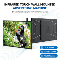 Écran tactile infrarouge mural LCD interactif intelligent 98/100 pouces, kiosque, écran d'affichage publicitaire 98 pouces