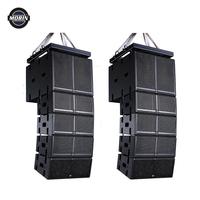 Sistem Speaker Line Array Aktif Morin PA DSP LA-208DSP+LA-18BDP 400W MF/100W HF Audio Profesional Luar Ruangan